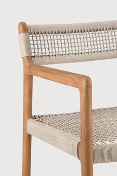 Jack Woven outdoor dining chair - Natural - 56 x 60 x 81 cm (10110224) by Ethnicraft - view 6