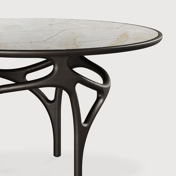 Cena dining table - Dark Brown - 150 x 150 x 76 cm (10110534) by Ethnicraft - view 2