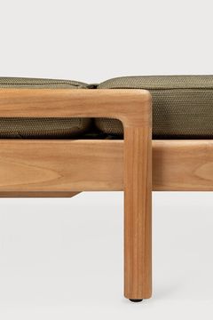 Jack outdoor adjustable lounger - Natural, Green - 216 x 84 x 34 cm (10S10335) by Ethnicraft - view 5