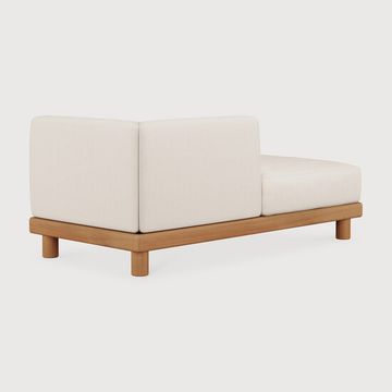 Monocle outdoor modular sofa - Natural, White - 166 x 83 x 72 cm (10S10416) by Ethnicraft - view 5