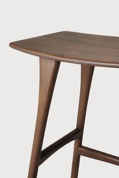 Osso counter stool - Brown - 57 x 33 x 67 cm (10110178) by Ethnicraft - view 6