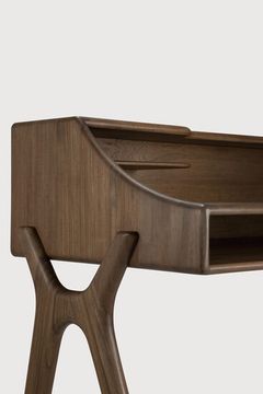 Flow desk - Wild brown - 140 x 55 x 95 cm (10110729) by Ethnicraft - view 4