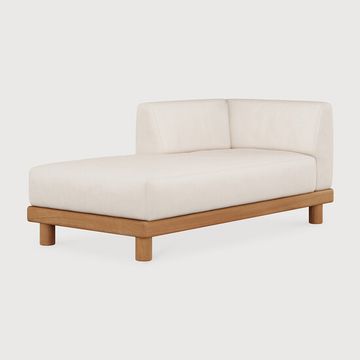 Monocle outdoor modular sofa - Natural, White - 166 x 83 x 72 cm (10S10416) by Ethnicraft - view 2