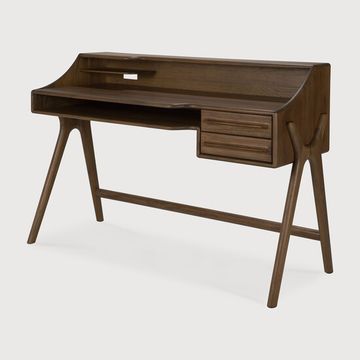 Flow desk - Wild brown - 140 x 55 x 95 cm (10110729) by Ethnicraft - view 2