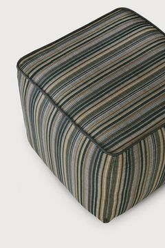 Zahara outdoor pouf - Blue - 50 x 50 x 45 cm (10120182) by Ethnicraft - view 3