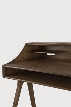Flow desk - Wild brown - 140 x 55 x 95 cm (10110729) by Ethnicraft - view 7
