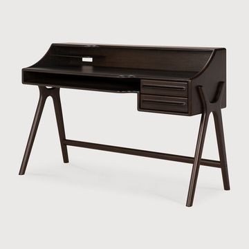 Flow desk - Rose brown - 140 x 55 x 95 cm (10135089) by Ethnicraft - view 2