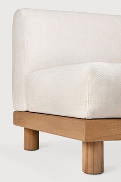 Monocle outdoor modular sofa set - Natural, White - 249 x 166 x 72 cm (10S22211) by Ethnicraft - view 2