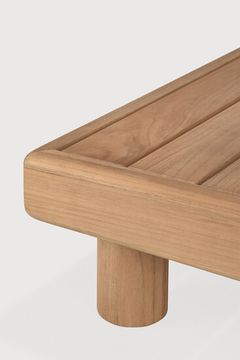 Monocle outdoor coffee table - Natural - 83 x 83 x 20 cm (10110409) by Ethnicraft - view 4