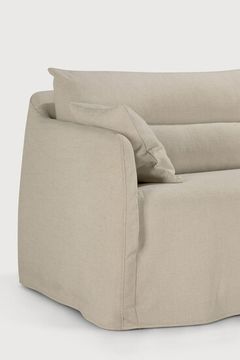 Weave sofa - Bone - 200 x 95 x 75 cm (10121414) by Ethnicraft - view 4