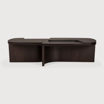Brutalist coffee table - Rose brown - 143 x 75 x 37 cm (10135161) by Ethnicraft - view 2