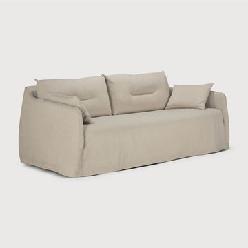 Weave sofa - Bone - 200 x 95 x 75 cm (10121414) by Ethnicraft - view 2