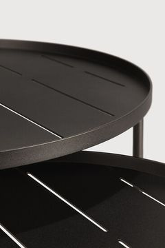 Outdoor tray coffee table set - Dark Bronze - 62 x 62 x 38 cm (10130009) by Ethnicraft - view 5
