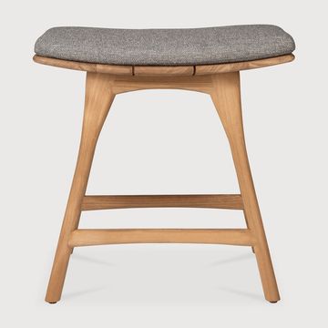 Osso outdoor stool - Mocha, Natural - 50 x 33 x 51 cm (10S10357) by Ethnicraft - view 2