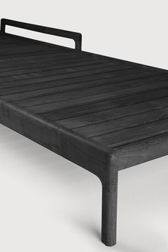 Jack outdoor adjustable lounger frame - Black - 216 x 84 x 34 cm (10110243) by Ethnicraft - view 6