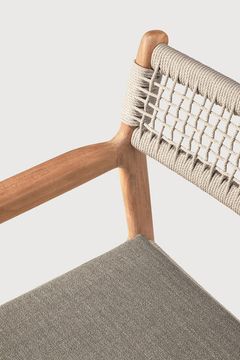 Jack Woven outdoor dining chair - Natural - 56 x 60 x 81 cm (10S10340) by Ethnicraft - view 5