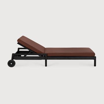 Jack outdoor adjustable lounger - Black, Burgundy - 216 x 84 x 34 cm (10S10344) by Ethnicraft - view 2