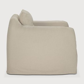 Weave lounge chair - Bone - 80 x 87 x 75 cm (10121410) by Ethnicraft - view 3
