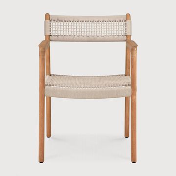 Jack Woven outdoor dining chair - Natural - 56 x 60 x 81 cm (10110224) by Ethnicraft - view 2