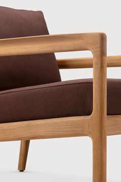 Jack outdoor lounge chair - Natural, Burgundy - 76 x 90 x 74 cm (10S10430) by Ethnicraft - view 7