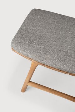 Osso outdoor stool - Mocha, Natural - 50 x 33 x 51 cm (10S10357) by Ethnicraft - view 5