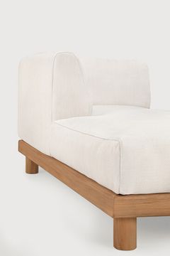 Monocle outdoor modular sofa - Natural, White - 166 x 83 x 72 cm (10S10416) by Ethnicraft - view 6