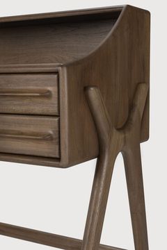 Flow desk - Wild brown - 140 x 55 x 95 cm (10110729) by Ethnicraft - view 5