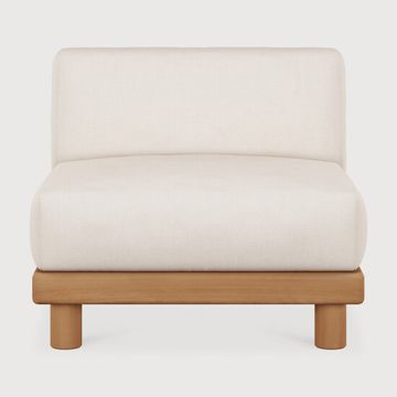 Monocle outdoor modular sofa - Natural, White - 83 x 83 x 72 cm (10S10411) by Ethnicraft - view 2