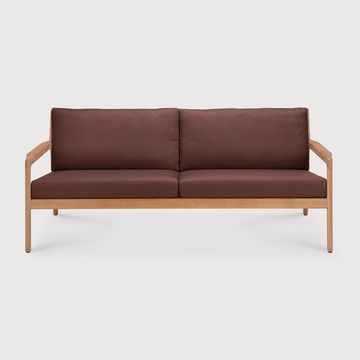 Jack outdoor sofa - Natural, Burgundy - 180 x 90 x 74 cm (10S10434) by Ethnicraft - view 2