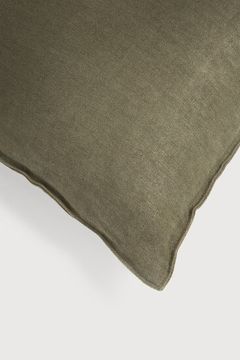 Lin cushion - Olive - 60 x 40 x 15 cm (10S21322) by Ethnicraft - view 2
