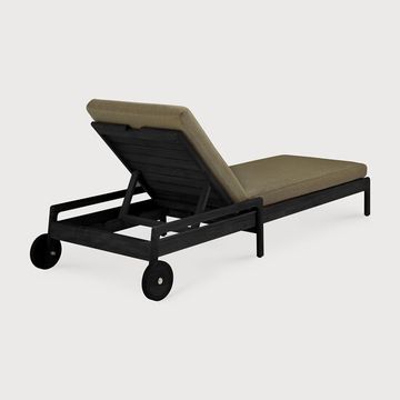 Jack outdoor adjustable lounger - Black, Green - 216 x 84 x 34 cm (10S10345) by Ethnicraft - view 3