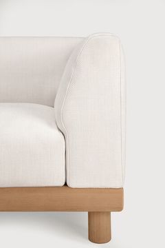 Monocle outdoor modular sofa - Natural, White - 83 x 83 x 72 cm (10S10413) by Ethnicraft - view 5