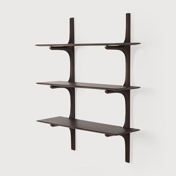PI wall shelf - Dark Brown - 100 x 35 x 126 cm (10129788) by Ethnicraft - view 2