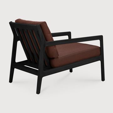 Jack outdoor lounge chair - Black, Burgundy - 76 x 90 x 74 cm (10S10432) by Ethnicraft - view 4