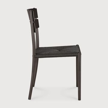 Elin outdoor dining chair - Dark Bronze - 45 x 51 x 84 cm (10160571) by Ethnicraft - view 3