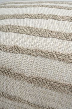 Nomad Stripes outdoor cushion cover - Multicolour, White - 60 x 40 x 1 cm (10121116) by Ethnicraft - view 3