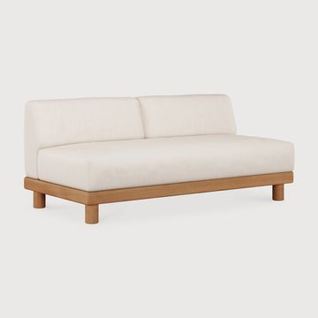 Monocle outdoor modular sofa - Natural, White - 166 x 83 x 72 cm (10S10412) by Ethnicraft - view 2