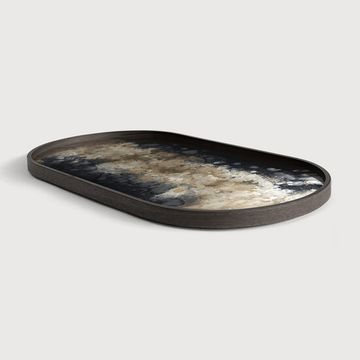 Organic glass tray - Dark Brown - 71 x 36 x 3 cm (10120467) by Ethnicraft - view 2