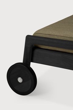 Jack outdoor adjustable lounger - Black, Green - 216 x 84 x 34 cm (10S10345) by Ethnicraft - view 5