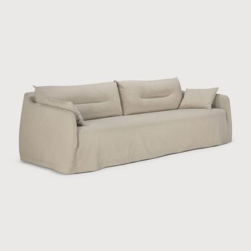 Weave sofa - Bone - 244 x 95 x 75 cm (10121412) by Ethnicraft - view 2