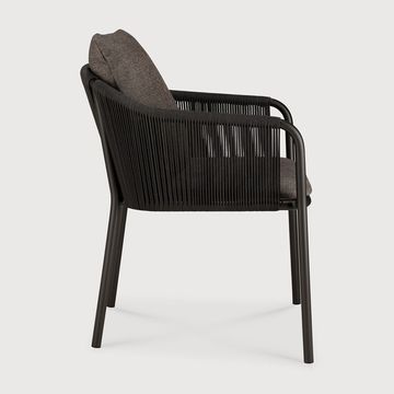 Capitan outdoor dining chair - Dark Bronze - 59 x 64 x 75 cm (10S60222) by Ethnicraft - view 3