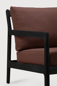 Jack outdoor lounge chair - Black, Burgundy - 76 x 90 x 74 cm (10S10432) by Ethnicraft - view 8