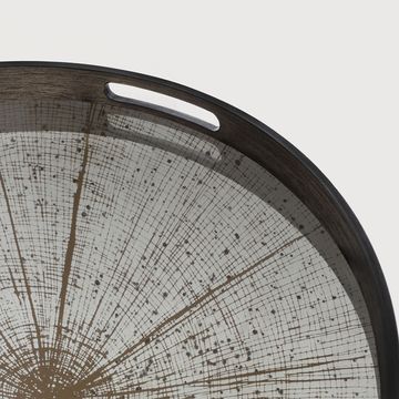 Slice mirror tray - Dark Brown - 48 x 48 x 4 cm (10120402) by Ethnicraft - view 3