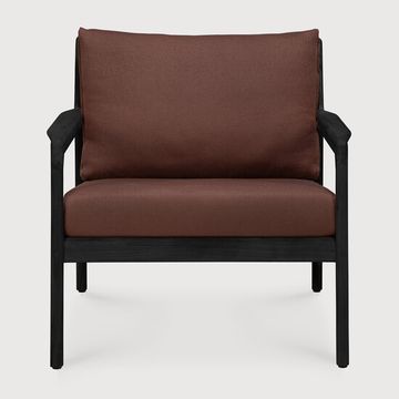 Jack outdoor lounge chair - Black, Burgundy - 76 x 90 x 74 cm (10S10432) by Ethnicraft - view 2