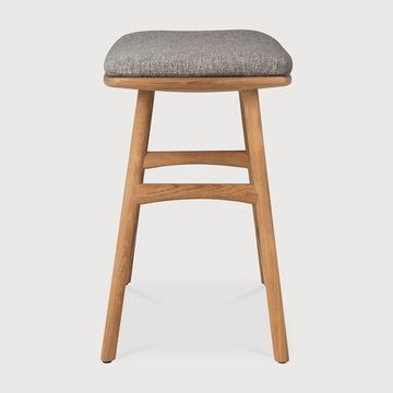 Osso outdoor stool - Mocha, Natural - 50 x 33 x 51 cm (10S10357) by Ethnicraft - view 3