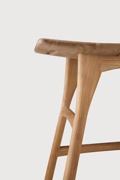 Osso outdoor stool - Natural - 50 x 33 x 49 cm (10110288) by Ethnicraft - view 6