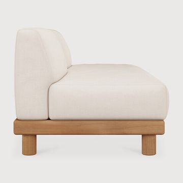 Monocle outdoor modular sofa - Natural, White - 166 x 83 x 72 cm (10S10412) by Ethnicraft - view 3