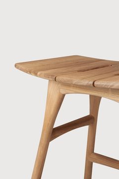 Osso outdoor stool - Natural - 50 x 33 x 49 cm (10110288) by Ethnicraft - view 4
