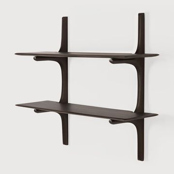 PI wall shelf - Dark Brown - 100 x 35 x 91 cm (10129787) by Ethnicraft - view 2