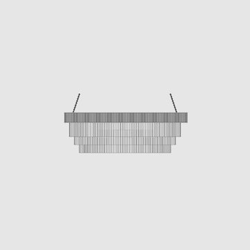 eclipse chandelier oval by OCHRE - view 2